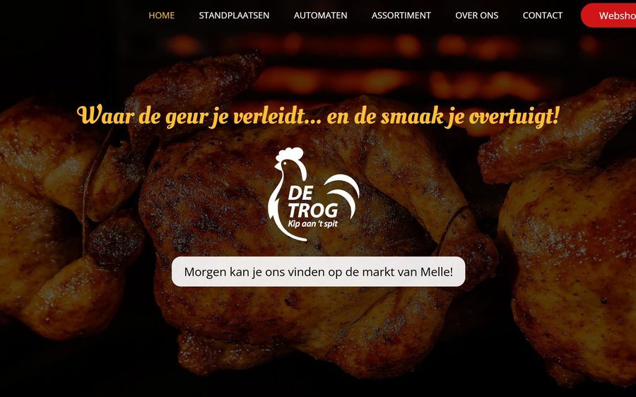 Startpagina van De Trog — Kip aan 't Spit